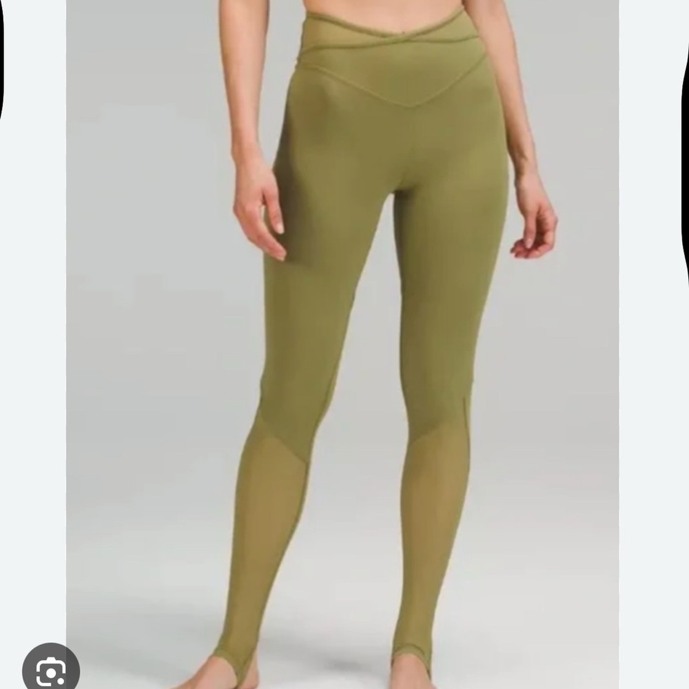 Lululemon Nulu and Crisscross Mesh Stirrup Tight
